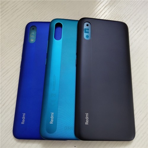 2167-2451-Tampa Traseira Xiaomi Redmi 9A C/botões Original Azul Escuro