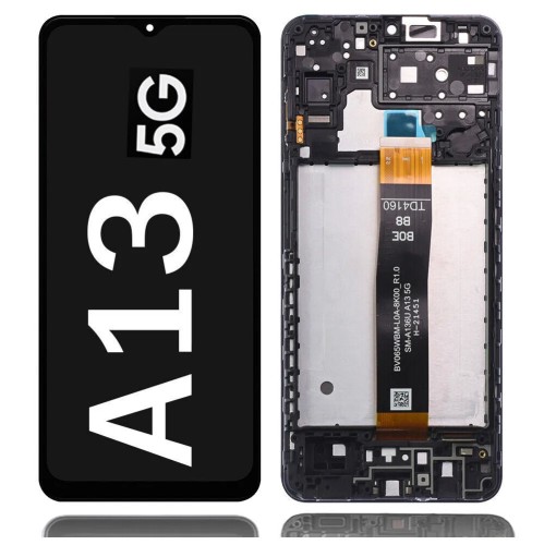 2394-2184-Tela Frontal Touch Display Samsung Galaxy A13 5G SM-A136 C/Aro OrIginal