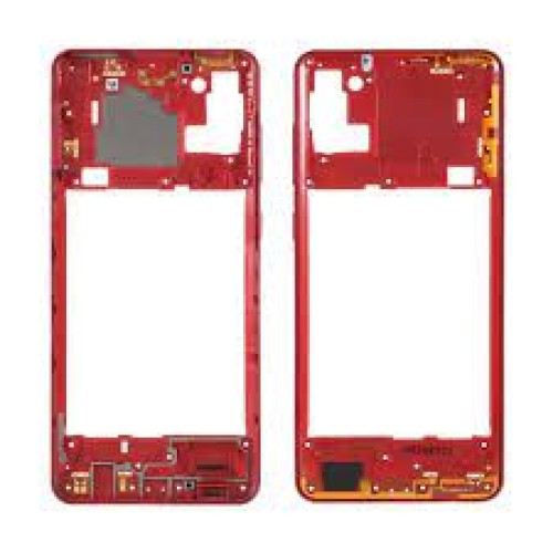 2425-2195-Chassi Carcaça Do Aro Lateral Samsung Galaxy A21s SM-A217m  Vermelho C/ Botões